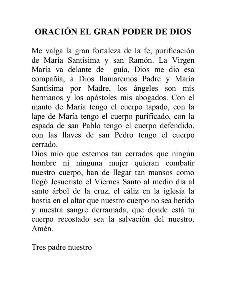 Oración al Gran Poder de Dios para casos difíciles 13Lunas